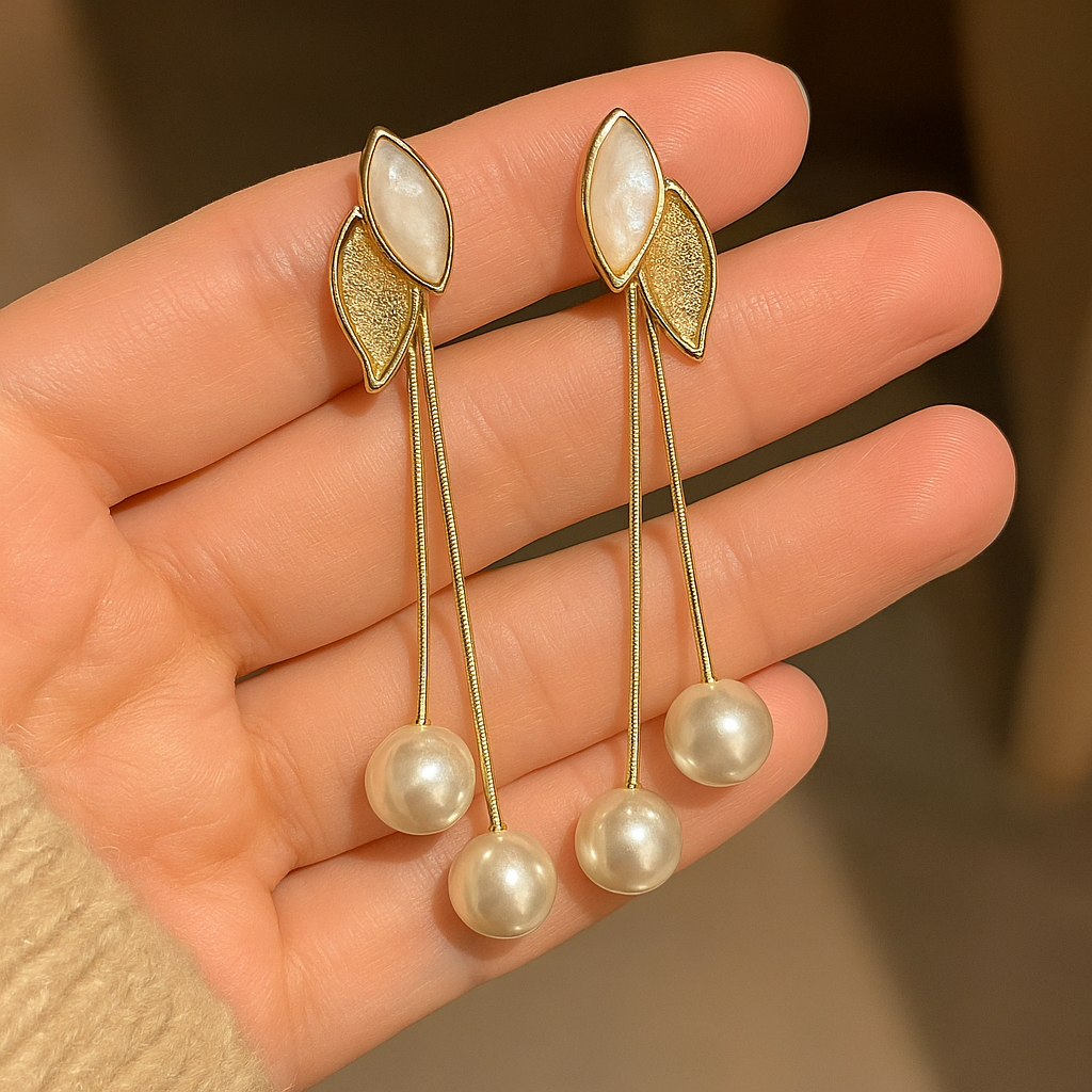Leaf Drop Earrings