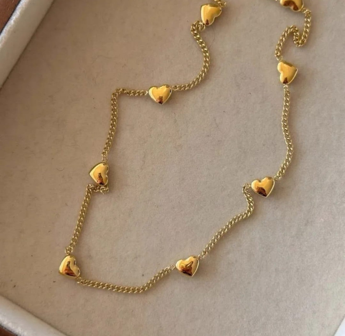 Golden Heartline Necklace
