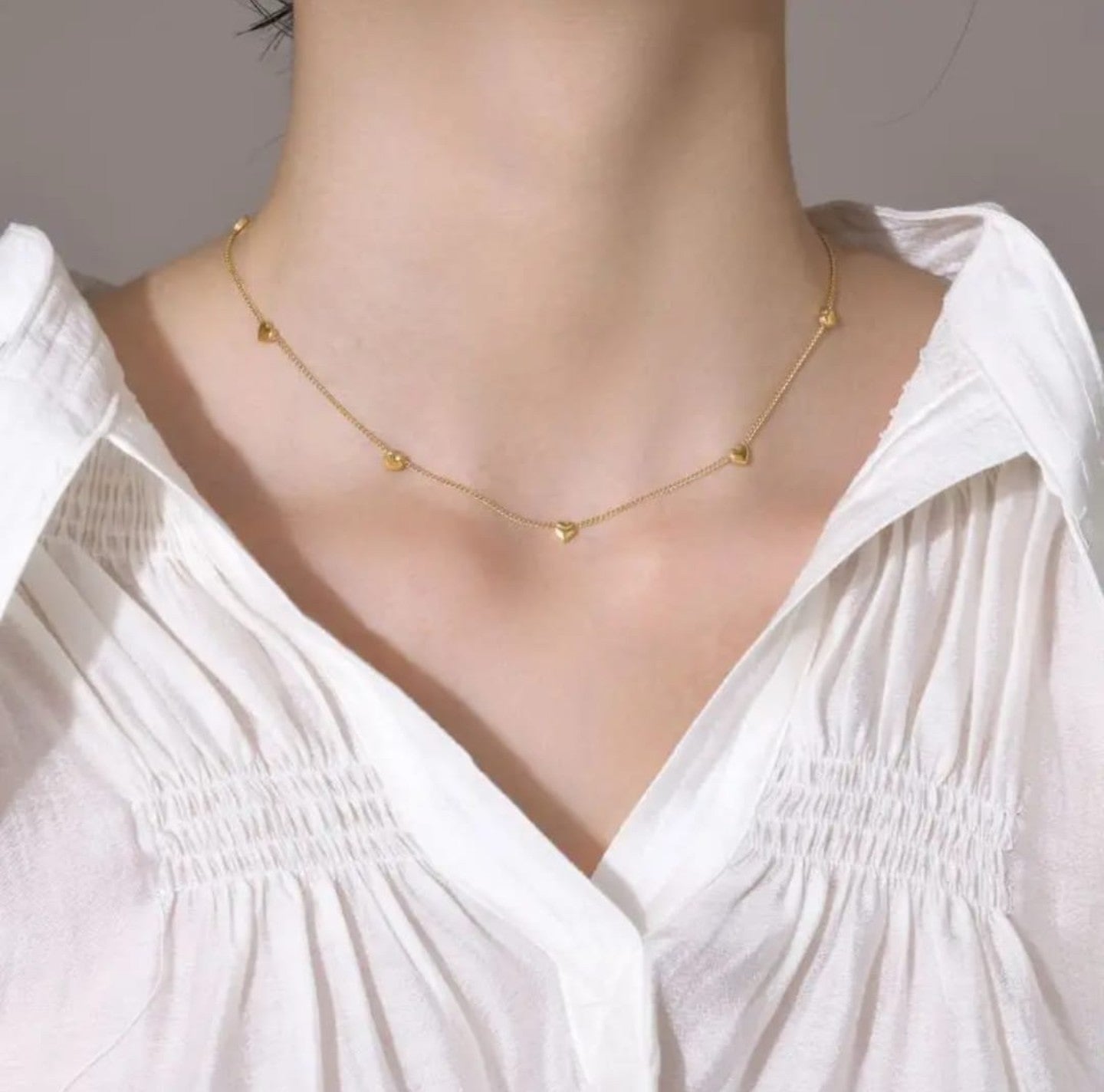 Golden Heartline Necklace