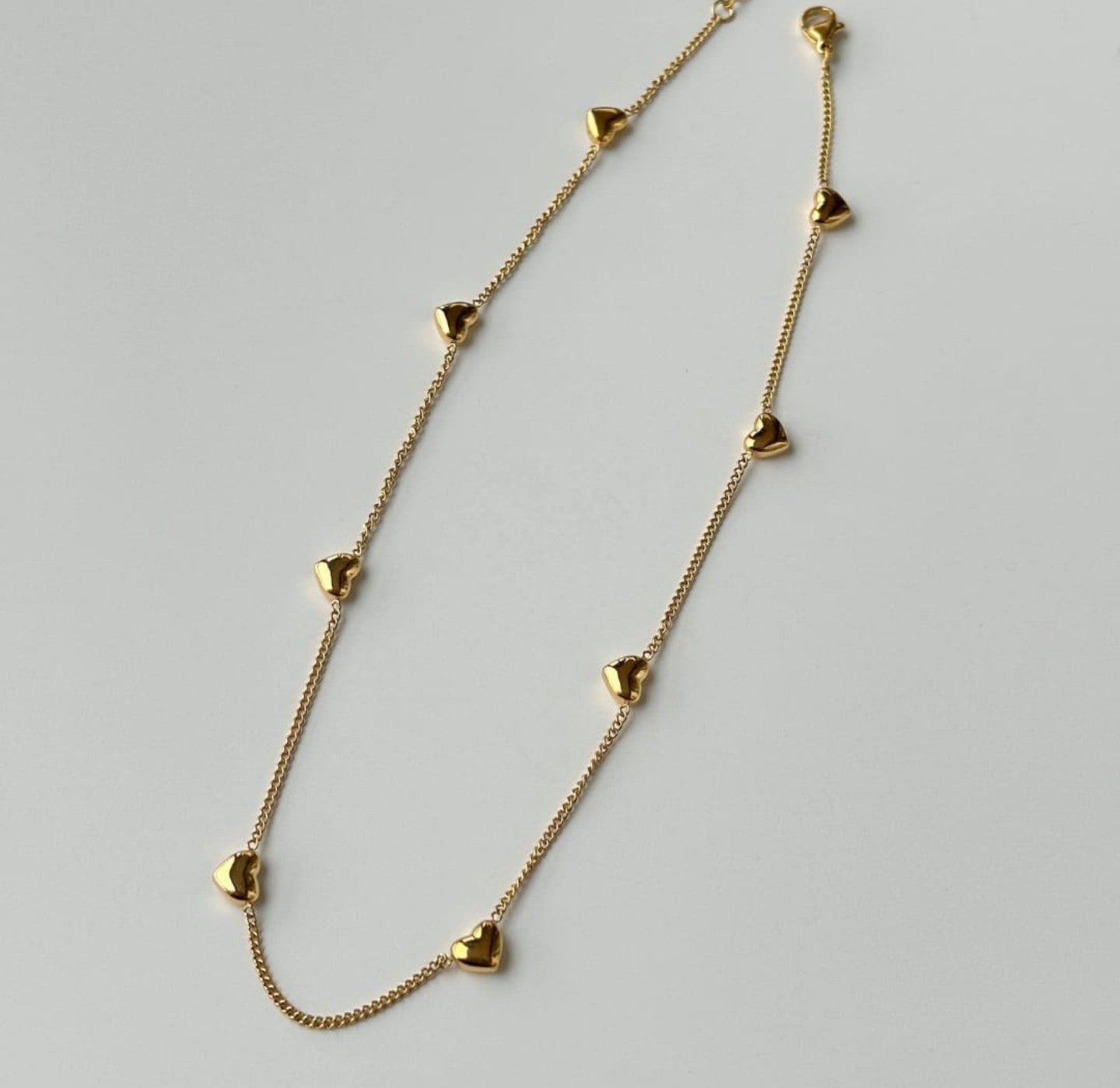 Golden Heartline Necklace