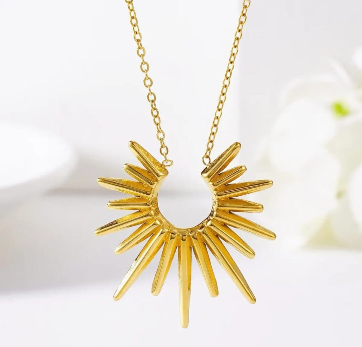 Radiant Sun Rays Necklace