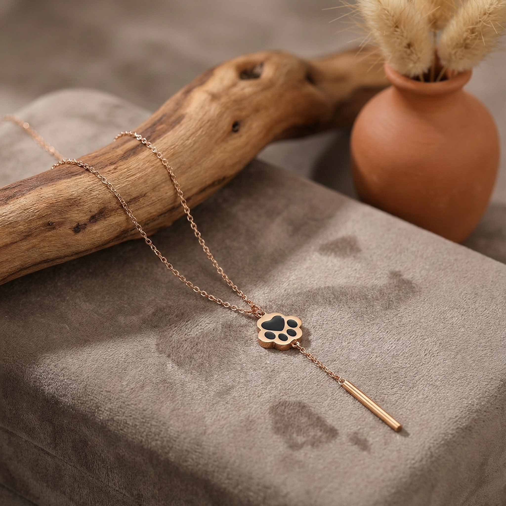 Fur-Ever Lariat Necklace