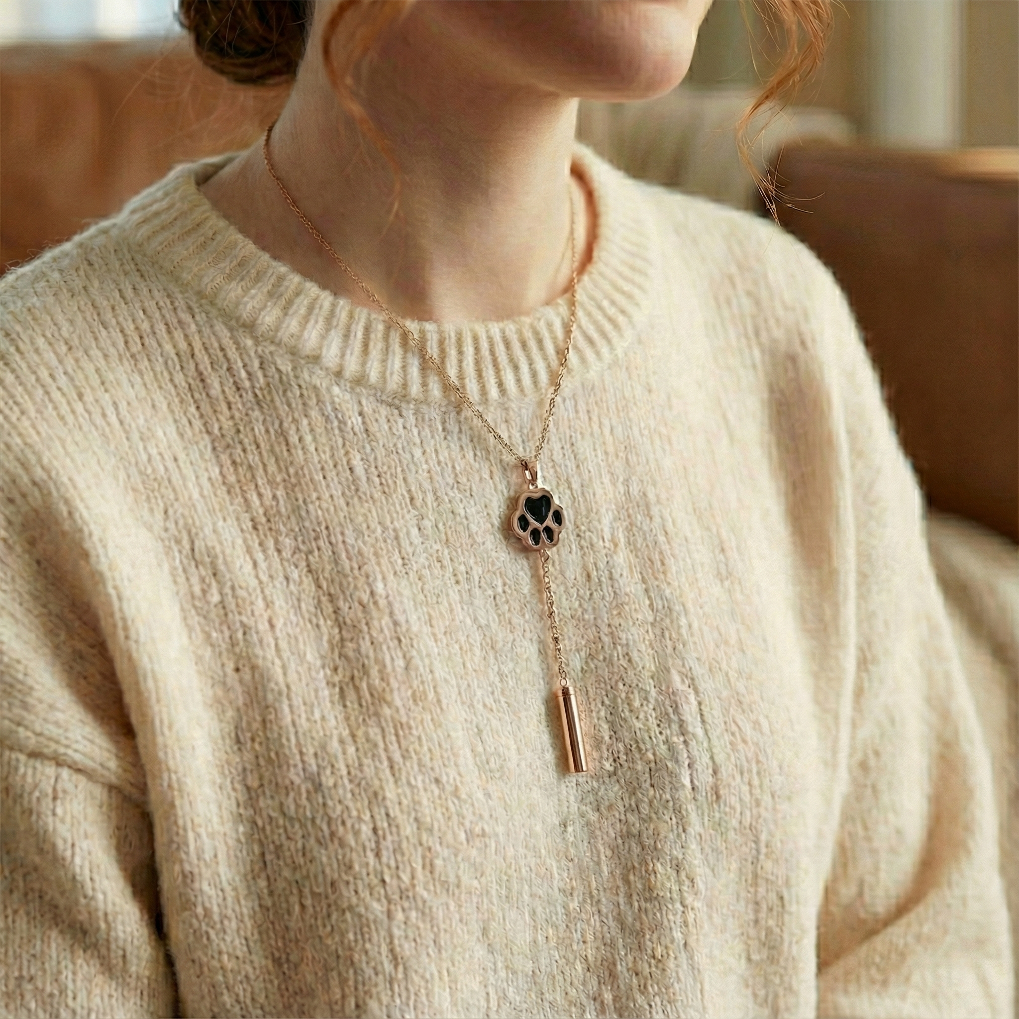 Fur-Ever Lariat Necklace