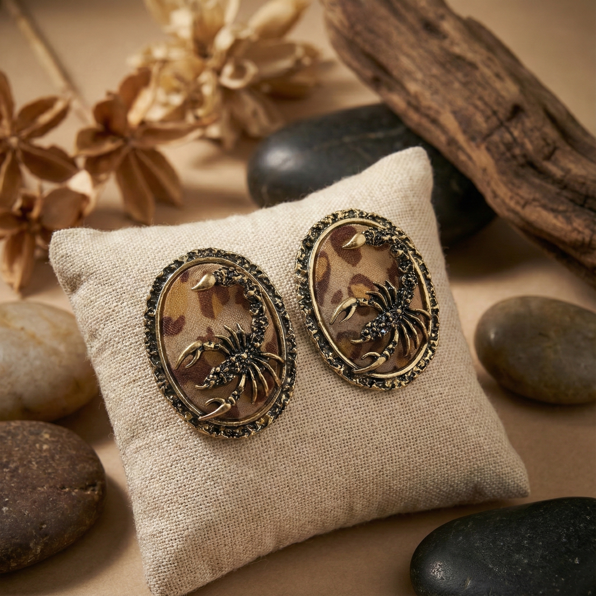 Scorpion Statement Studs Earrings